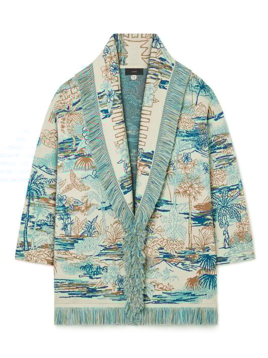 Alanui Lost In The Blue Cardigan Sea Shell-Multicolor LWHB064R26KNI021 Alanui Lost In The Blue Cardigan Sea Shell-Multicolor LWHB064R26KNI021