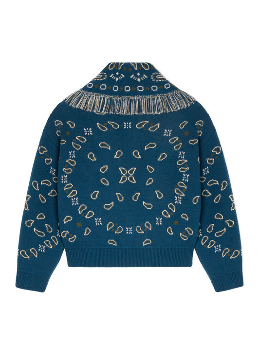 Alanui Bandana Jacquard Cardi-Bomber Arbour-Multicolor LWHB026E25KNI001