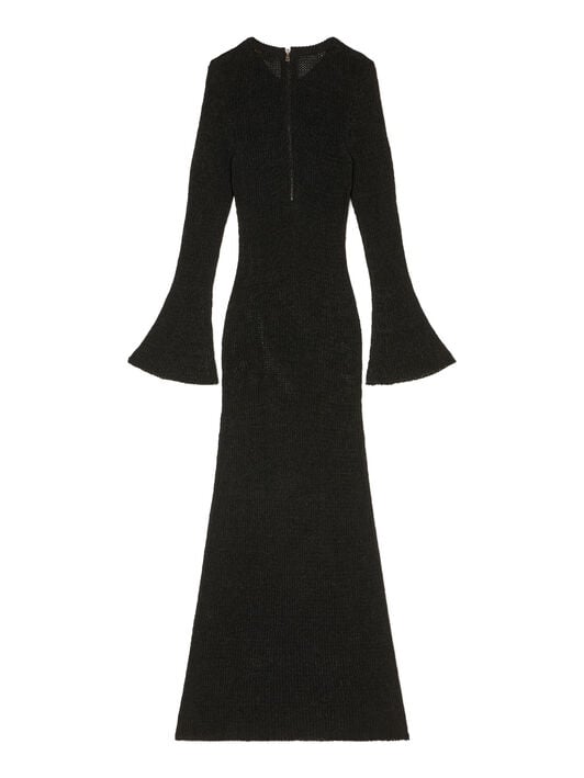 Alanui Island Memories Dress Black LWHI05FR26KNI001