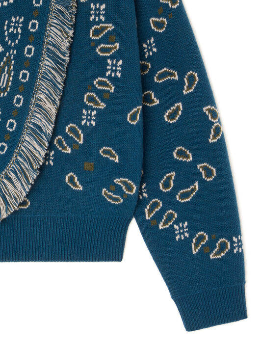 Alanui Bandana Jacquard Cardi-Bomber Arbour-Multicolor LWHB026E25KNI001