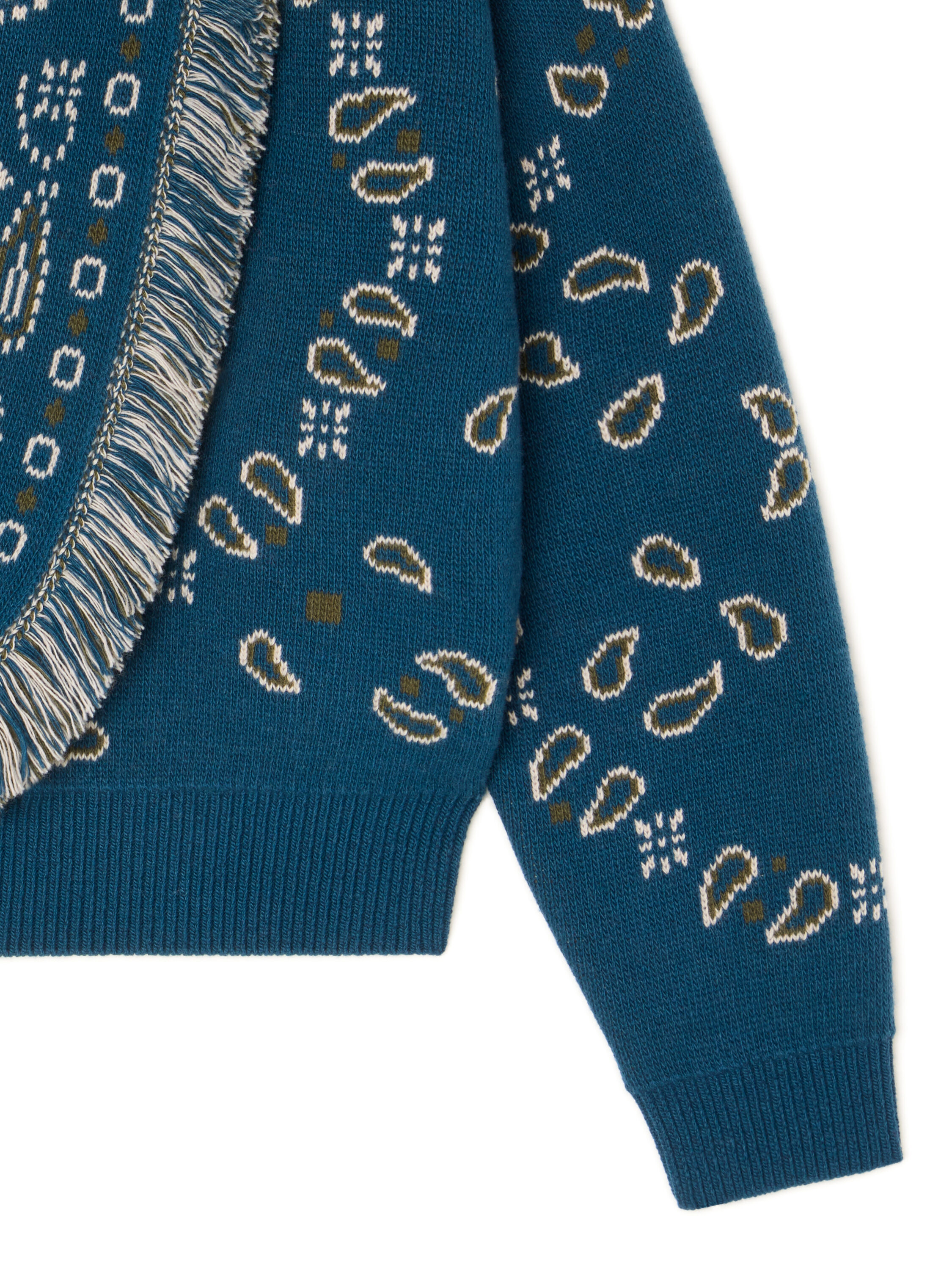 Alanui Bandana Jacquard Cardi-Bomber Arbour-Multicolor LWHB026E25KNI001