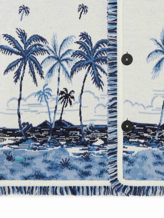 Alanui The Tale Of A Hawaiian Cardigan White-Multicolor LMHB039E24KNI002