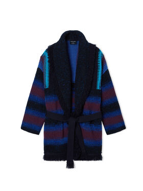 Alanui Giorgio Armani for Alanui Cardigan Blue-Purple