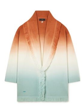 Alanui Shades Of Shore Cardigan Red Earth-Acquamarine