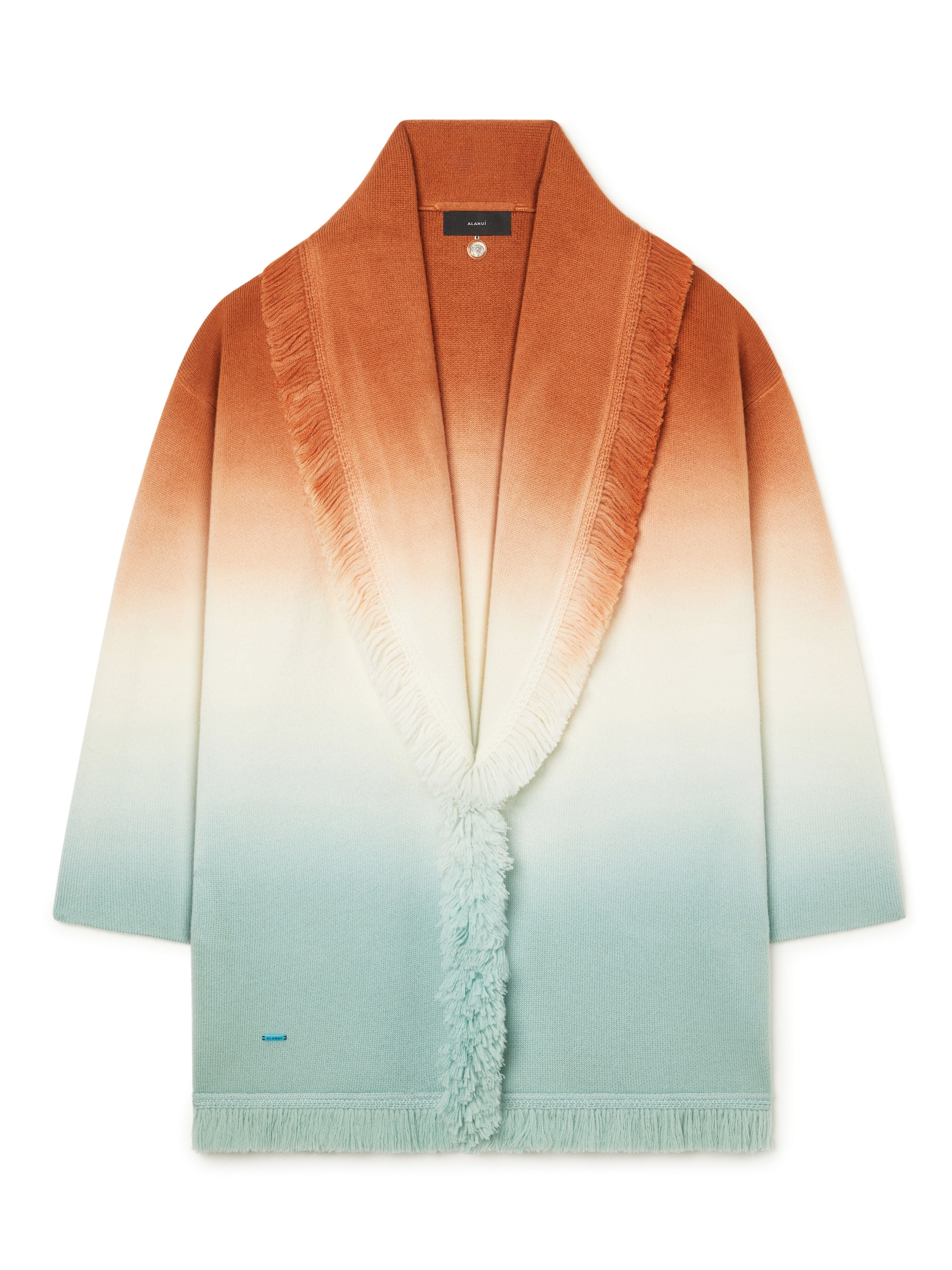 Alanui Shades Of Shore Cardigan Red Earth-Acquamarine LWHB064R26KNI016