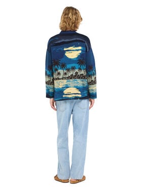 Alanui Lost In The Blue Cardigan Deep Blue-Multicolor