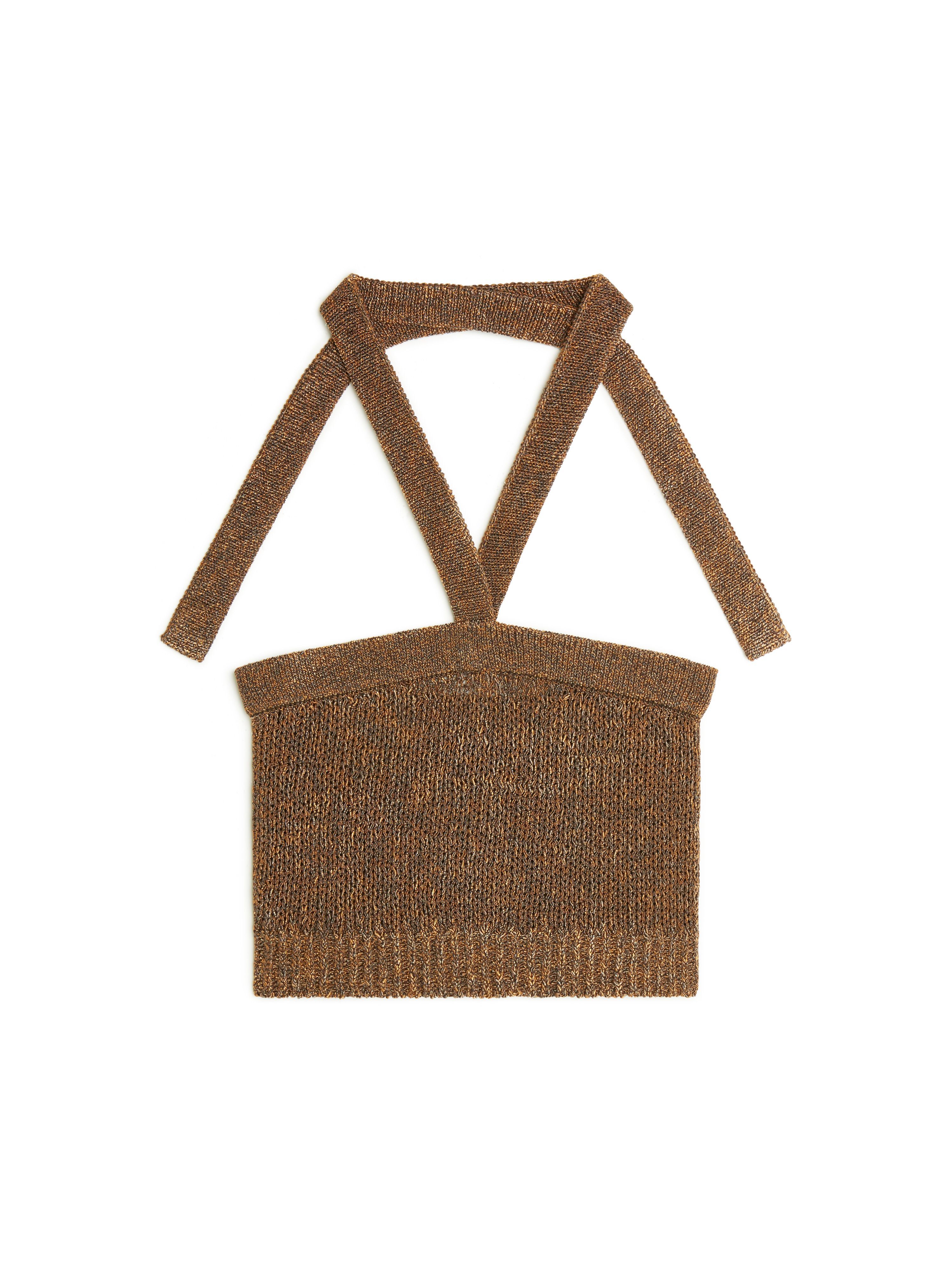 Alanui Shady Beach Top Pecan LWHT00AR25KNI002