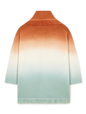 Alanui Shades Of Shore Cardigan Red Earth-Acquamarine