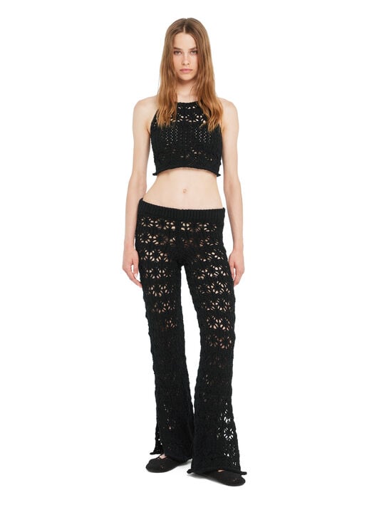 Alanui Lagoon Romance Pants Black LWHG018R26KNI001