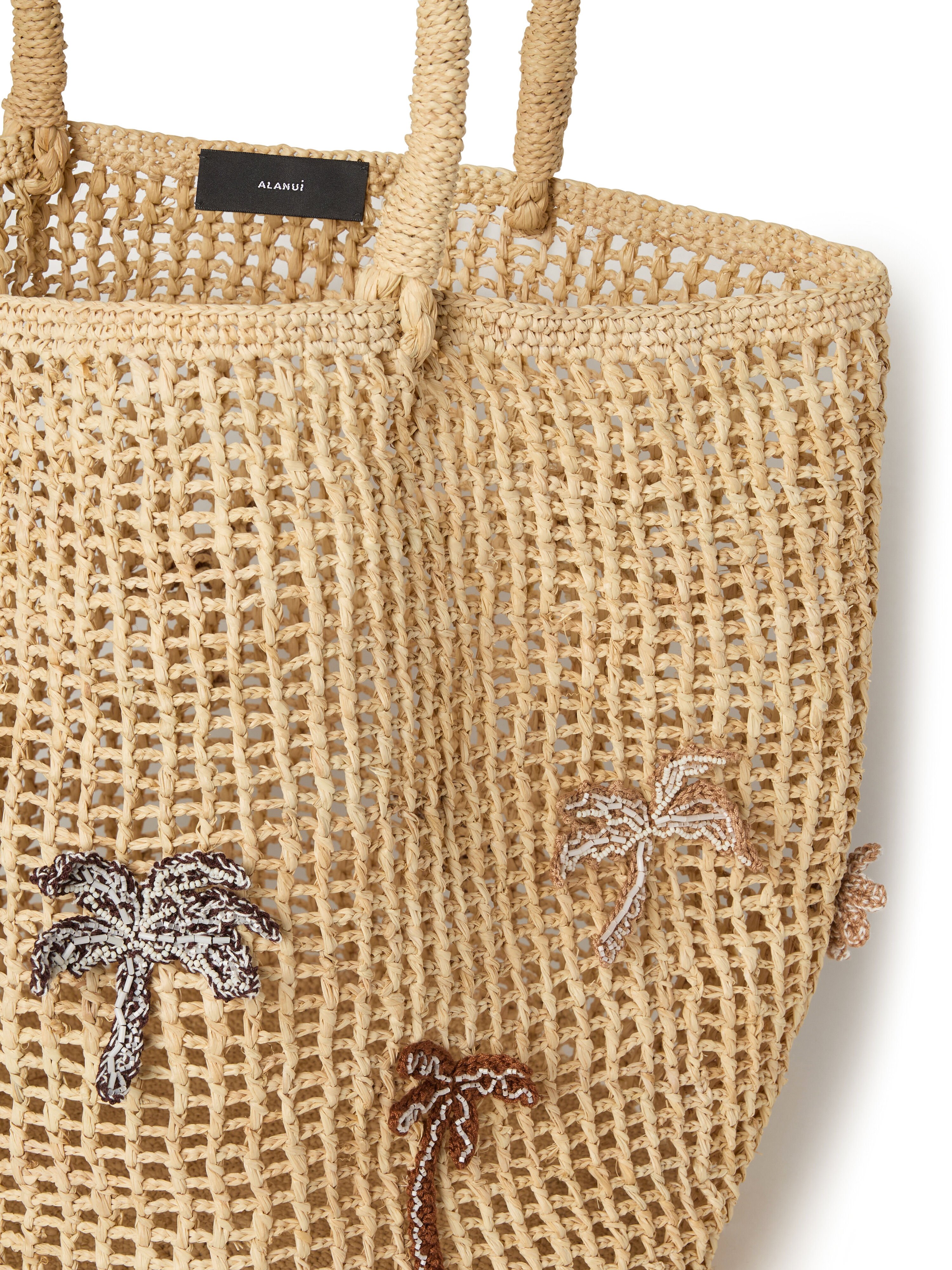 Alanui Where The Waves Begins Raffia Tote Bag Natural LWNA011R26MAT001 Alanui Where The Waves Begins Raffia Tote Bag Natural LWNA011R26MAT001
