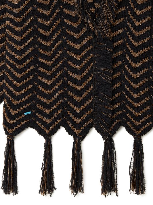 Alanui Shady Beach Cardigan Black-Pecan LWHB064R25KNI006