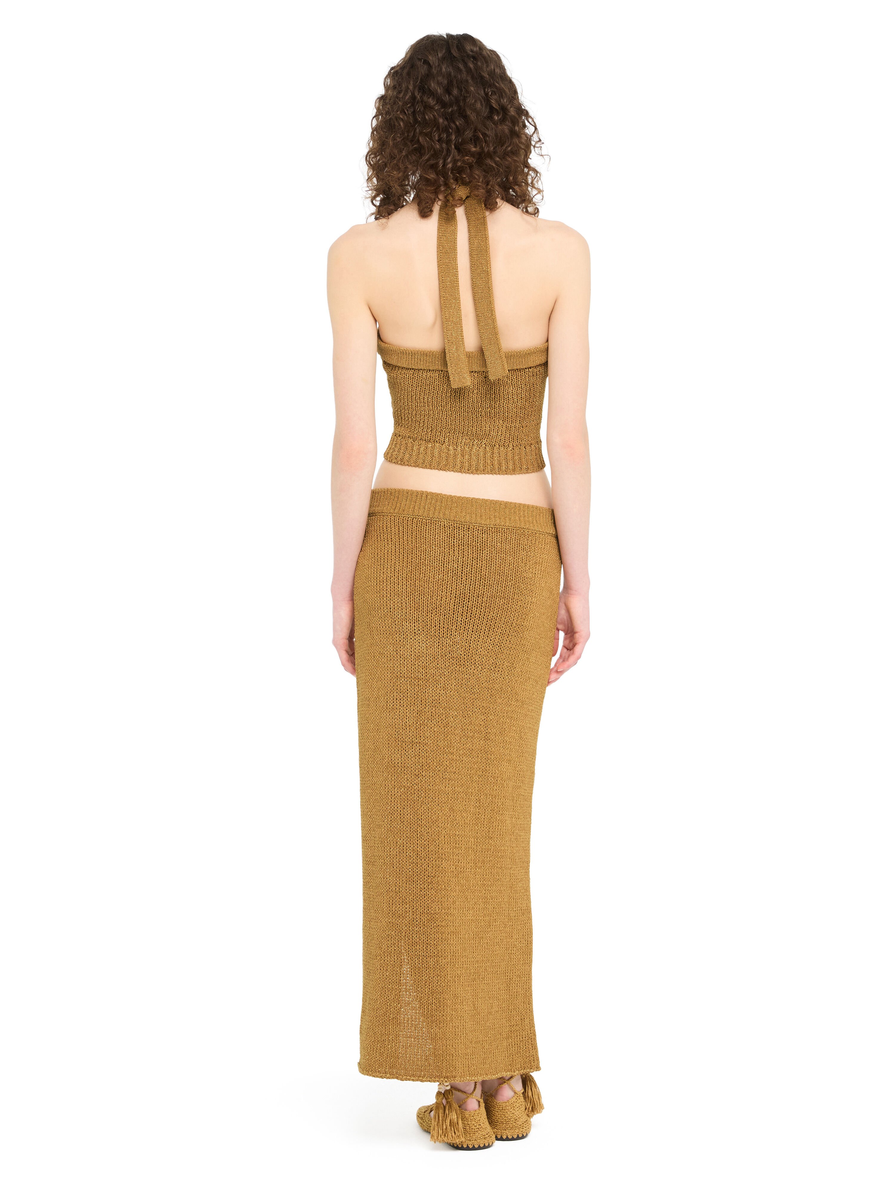 Alanui Island Memories Skirt Golden Hour LWHL02CR26KNI001 Alanui Island Memories Skirt Golden Hour LWHL02CR26KNI001