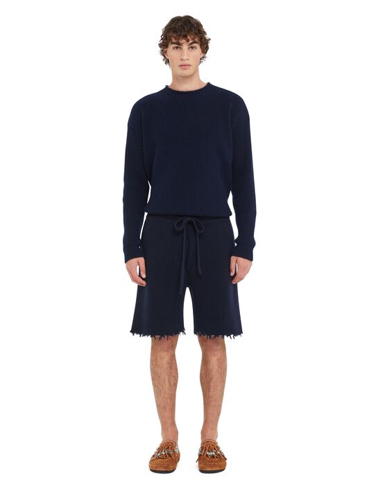 Alanui Alanui Finest Bermuda Deep Blue LMHM006R25KNI001