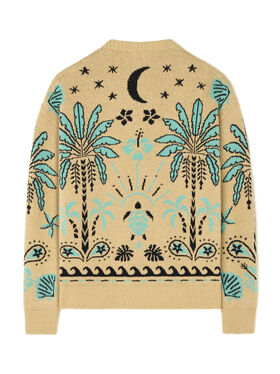 Alanui Echoes Of The Island Sweater Sand-Parrot