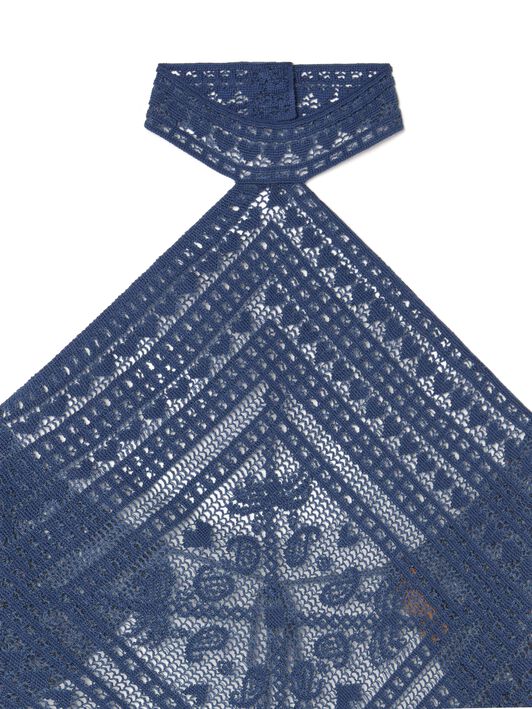 Alanui Kiss By The Book Top Indigo LWHT009R25KNI001
