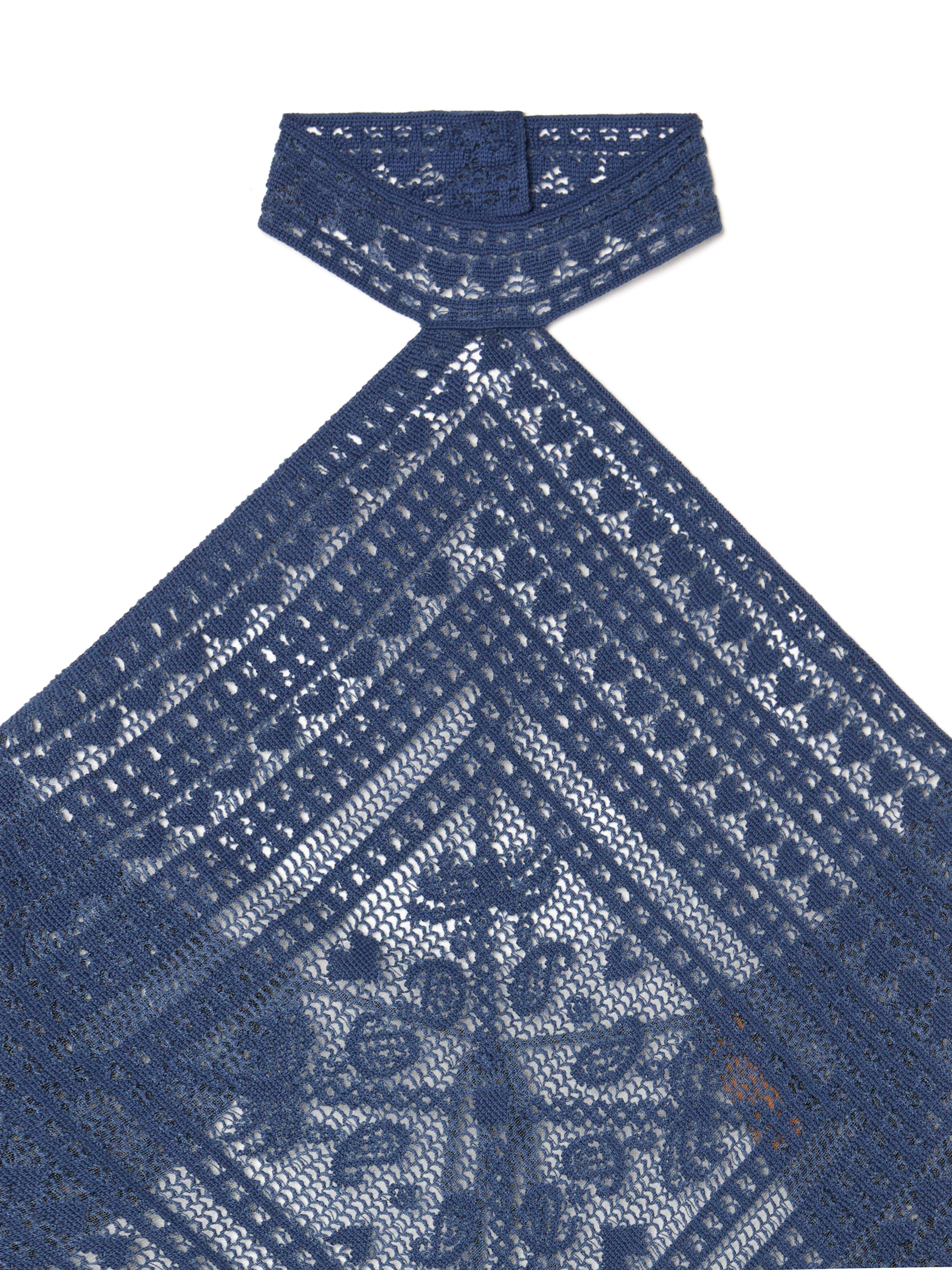Alanui Kiss By The Book Top Indigo LWHT009R25KNI001