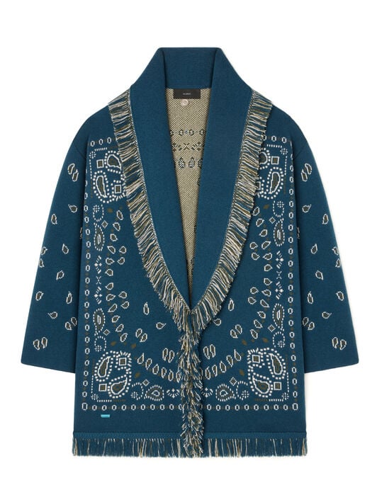 Alanui Bandana Jacquard Cardigan Arbour-Multicolor LWHB064E25KNI001 Alanui Bandana Jacquard Cardigan Arbour-Multicolor LWHB064E25KNI001