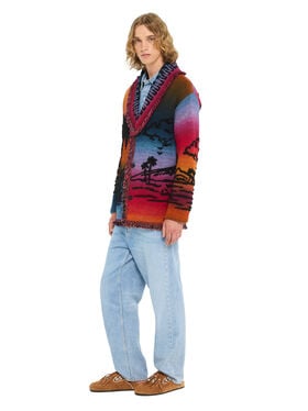 Alanui Sunset Stories Cardigan Black-Multicolor