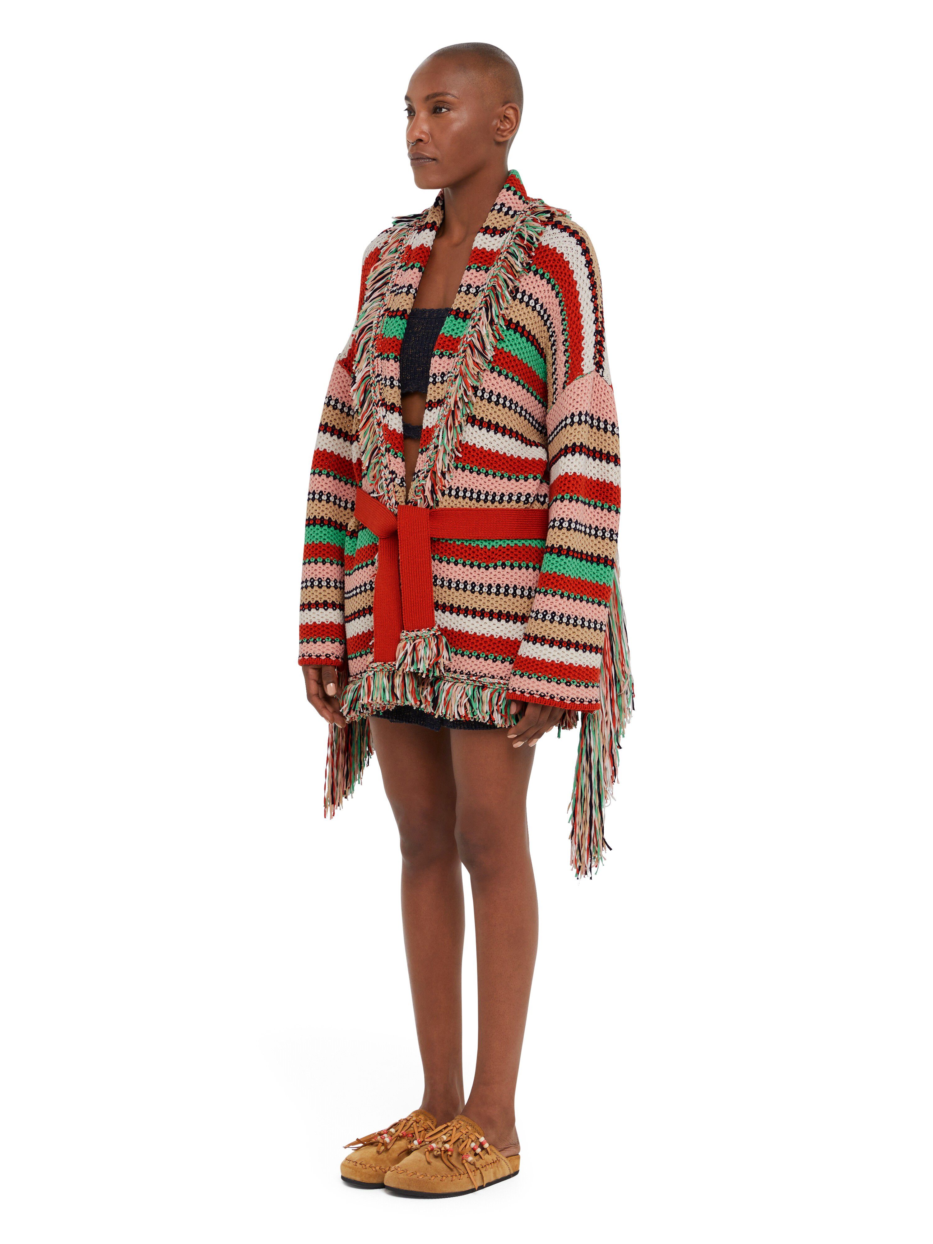 Alanui Sunny Stripes Cardigan Furnace-Multicolor LWHB064R25KNI00D