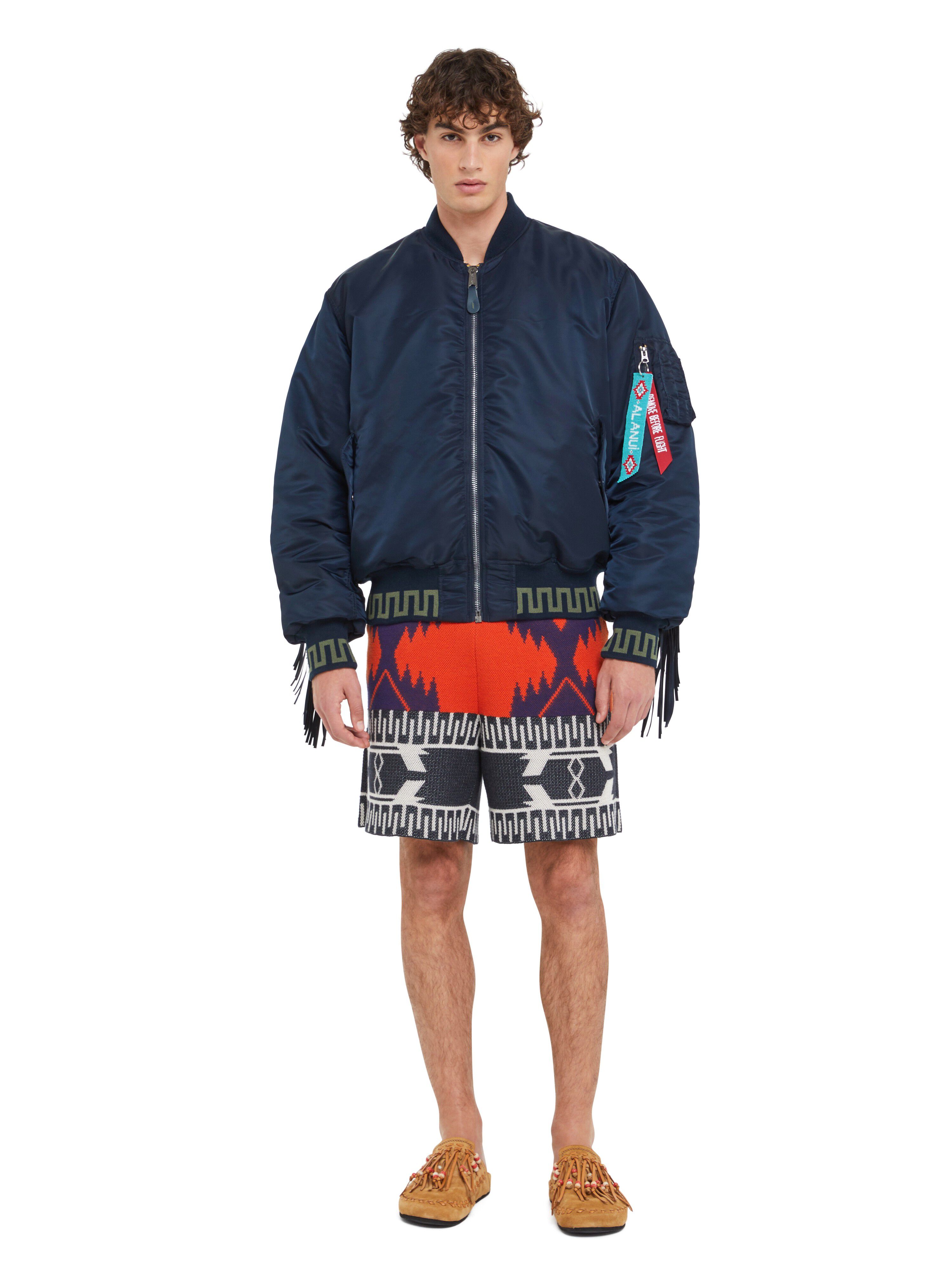 Alanui Alpha Industries X Alanui Bomber Replica Blue LMEH001R25FAB001