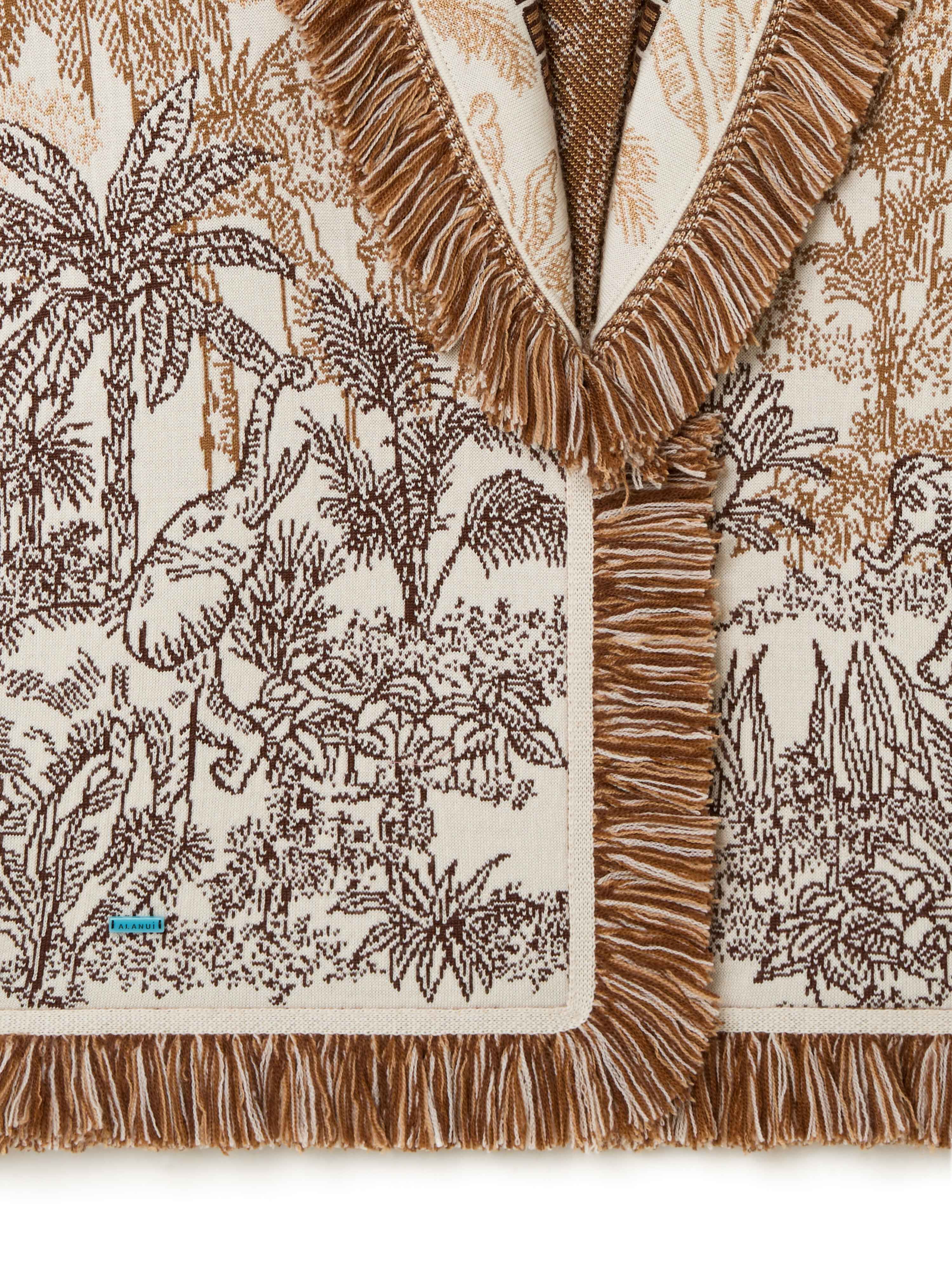 Alanui Jungle Toile De Jouy Cardigan Chalk-Almond LWHB064R25KNI009