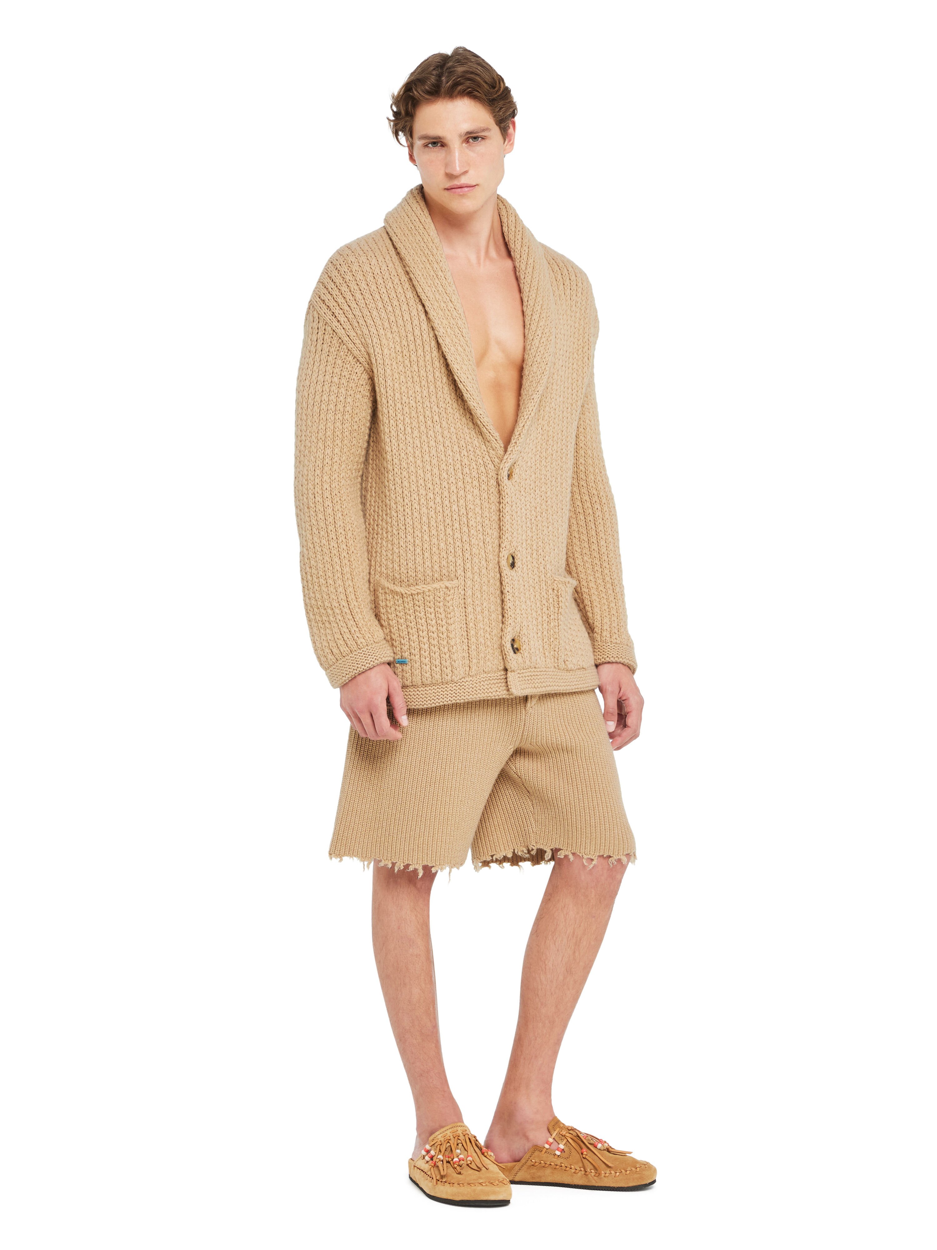 Alanui Alanui Finest Cardigan Sandstorm LMHB037R26KNI001 Alanui Alanui Finest Cardigan Sandstorm LMHB037R26KNI001