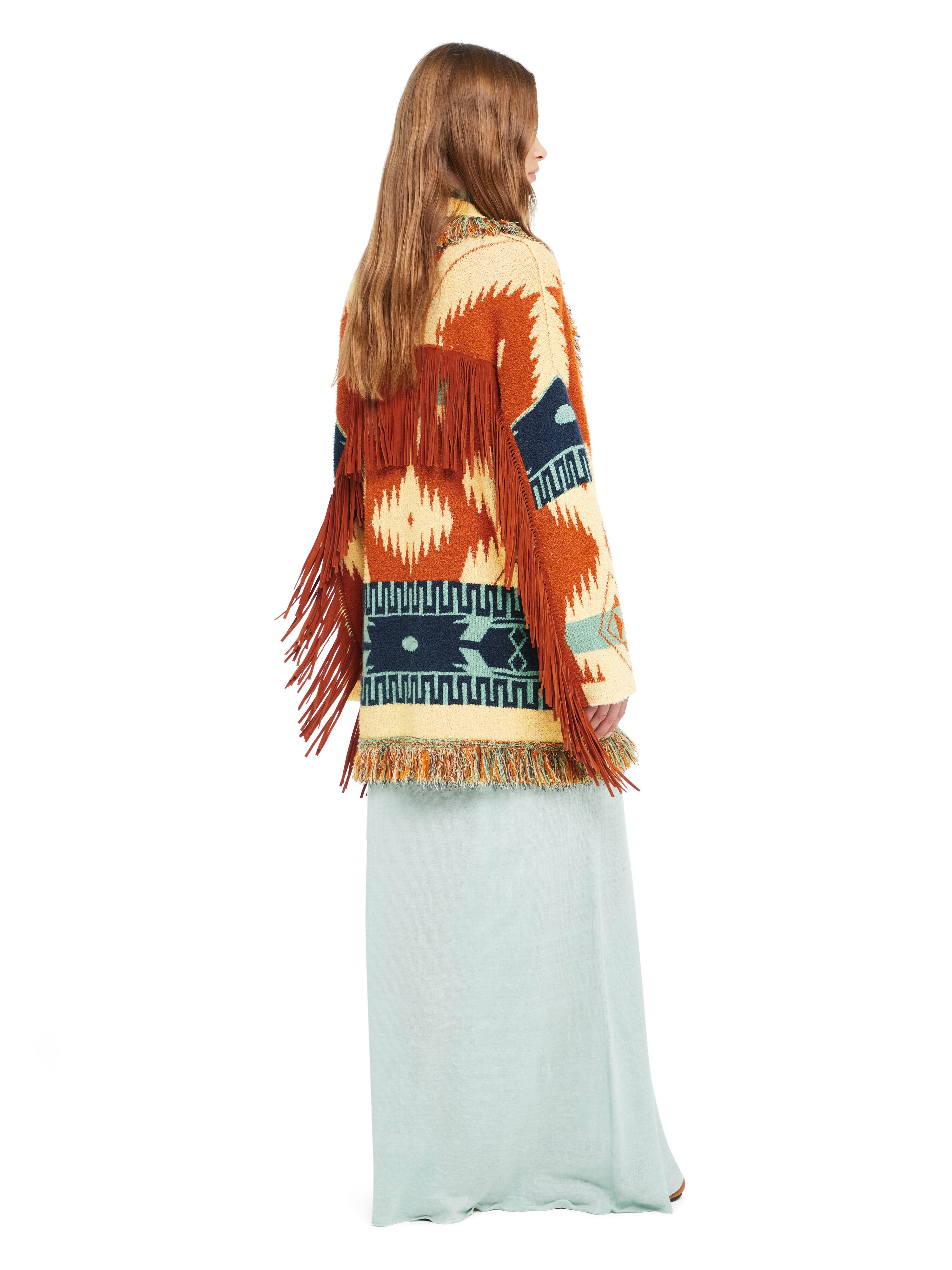 Alanui Golden Dusk Cardigan Sunrise-Sunlight LWHB064R26KNI005