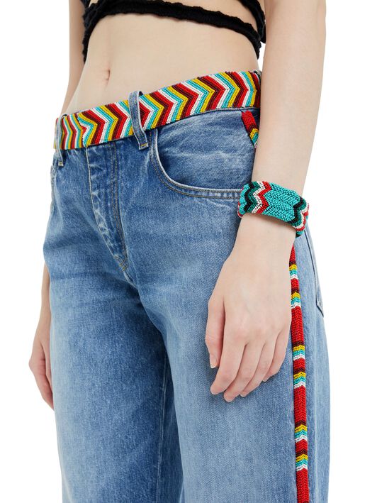 Alanui Memories Of The Savannah Bangle Turquoise-Multicolor LWOA003R25MAT001