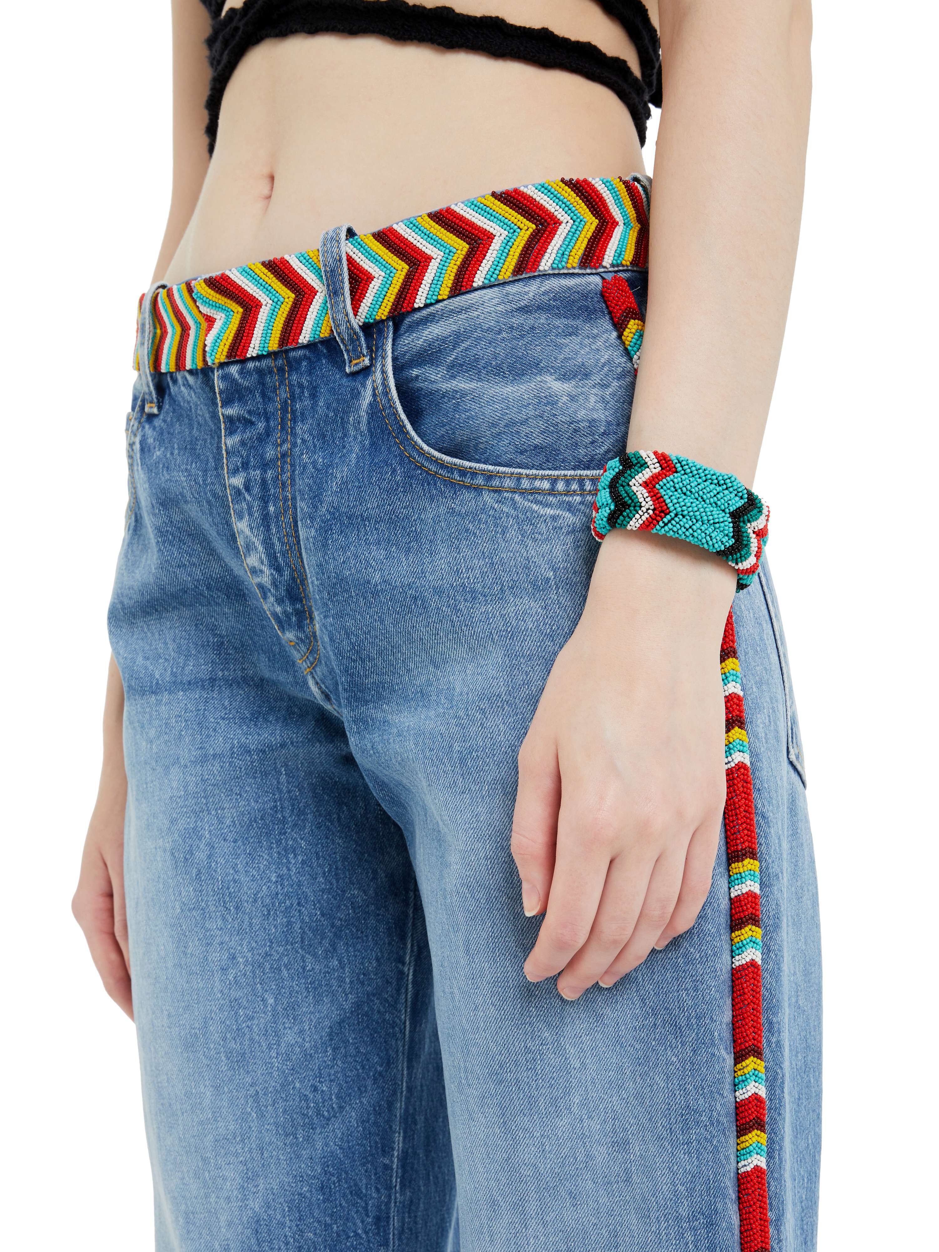 Alanui Memories Of The Savannah Bangle Turquoise-Multicolor LWOA003R25MAT001