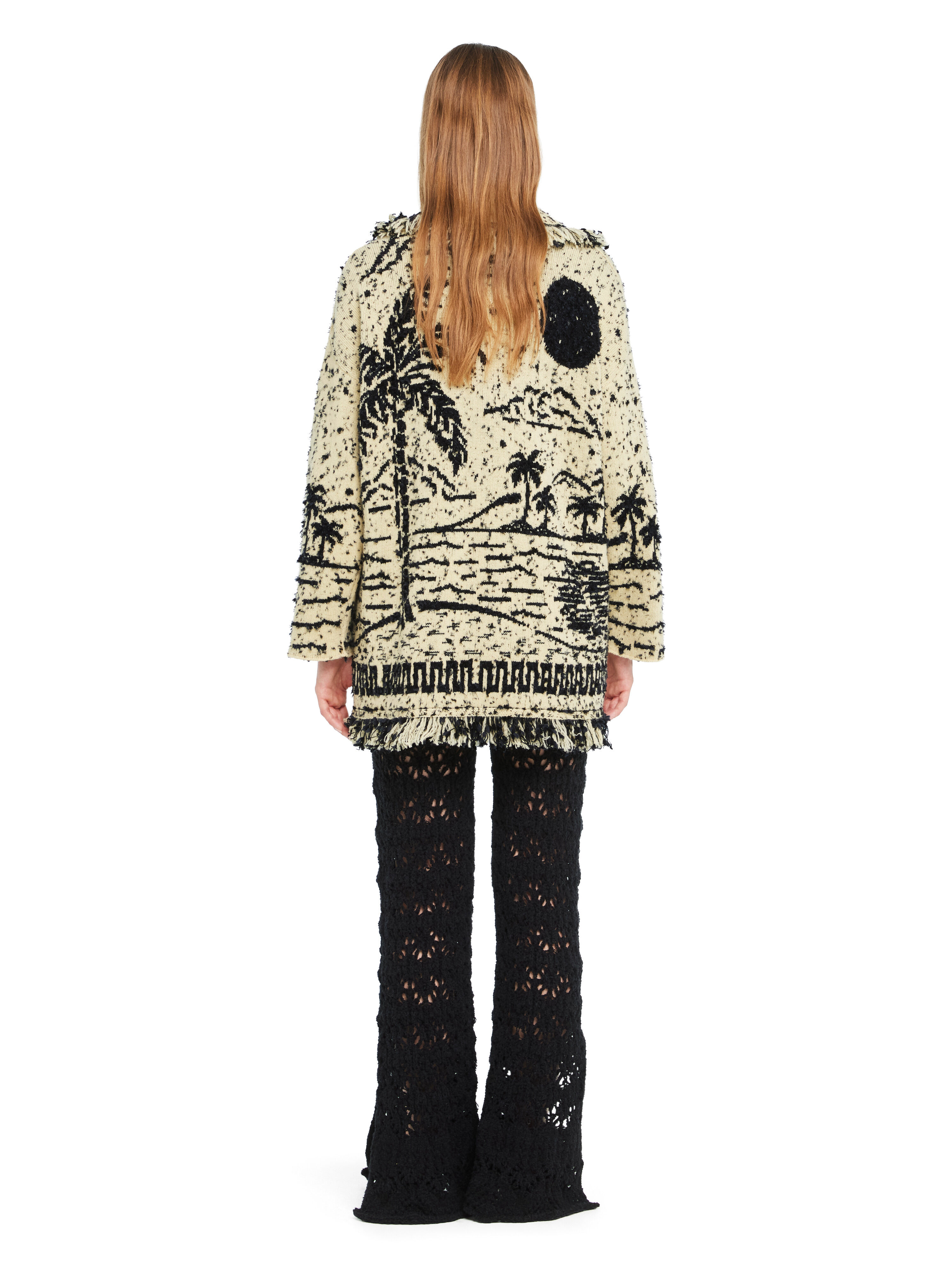 Alanui Ocean Whispers Cardigan Sunlight-Deep Blue LWHB064R26KNI007