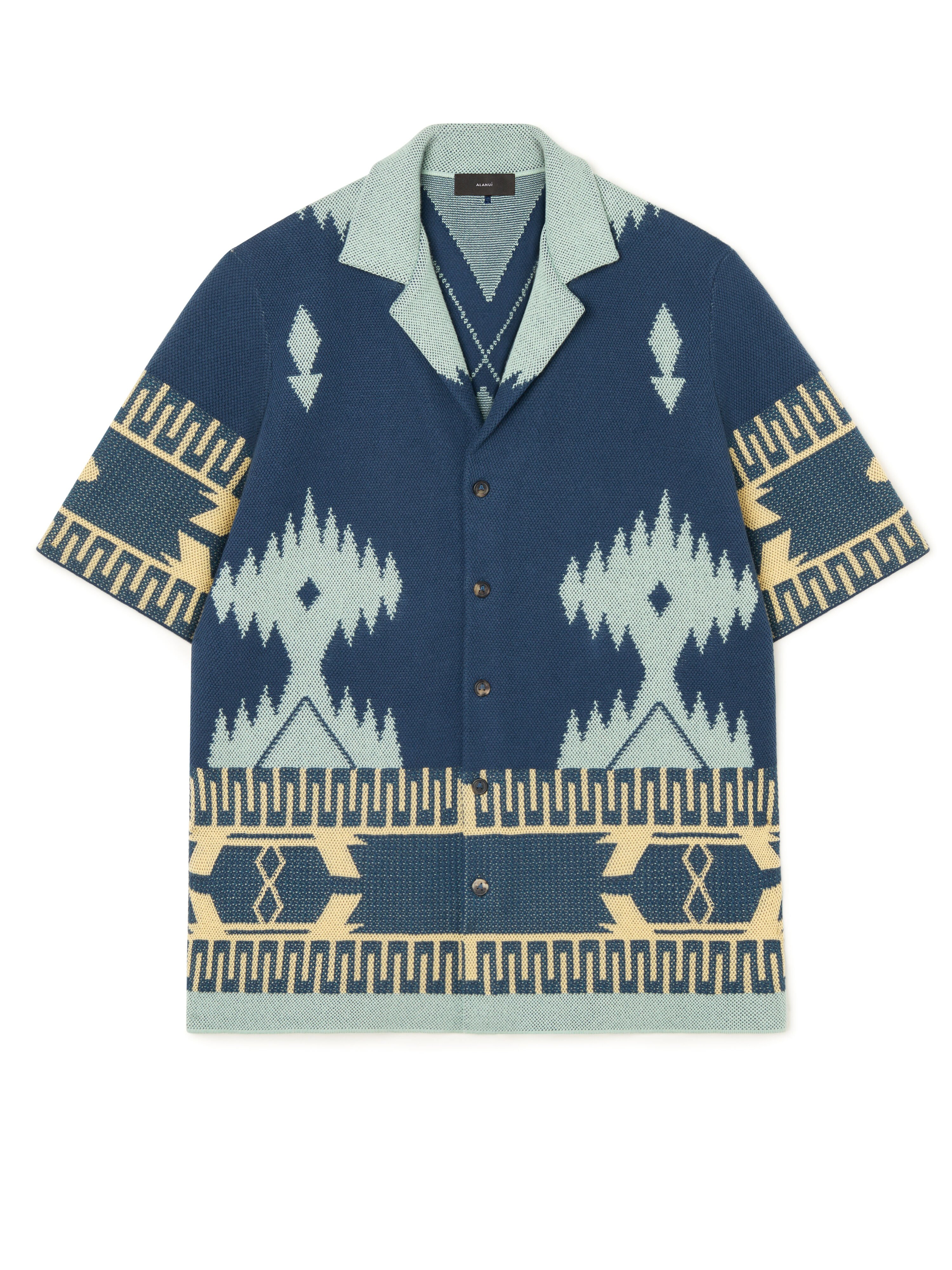 Alanui Cotton Piquet Icon Shirt Arbour-Light Blue