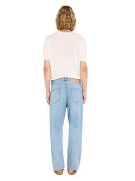 Alanui Light Wash Denim Pants Light Wash Blue Denim