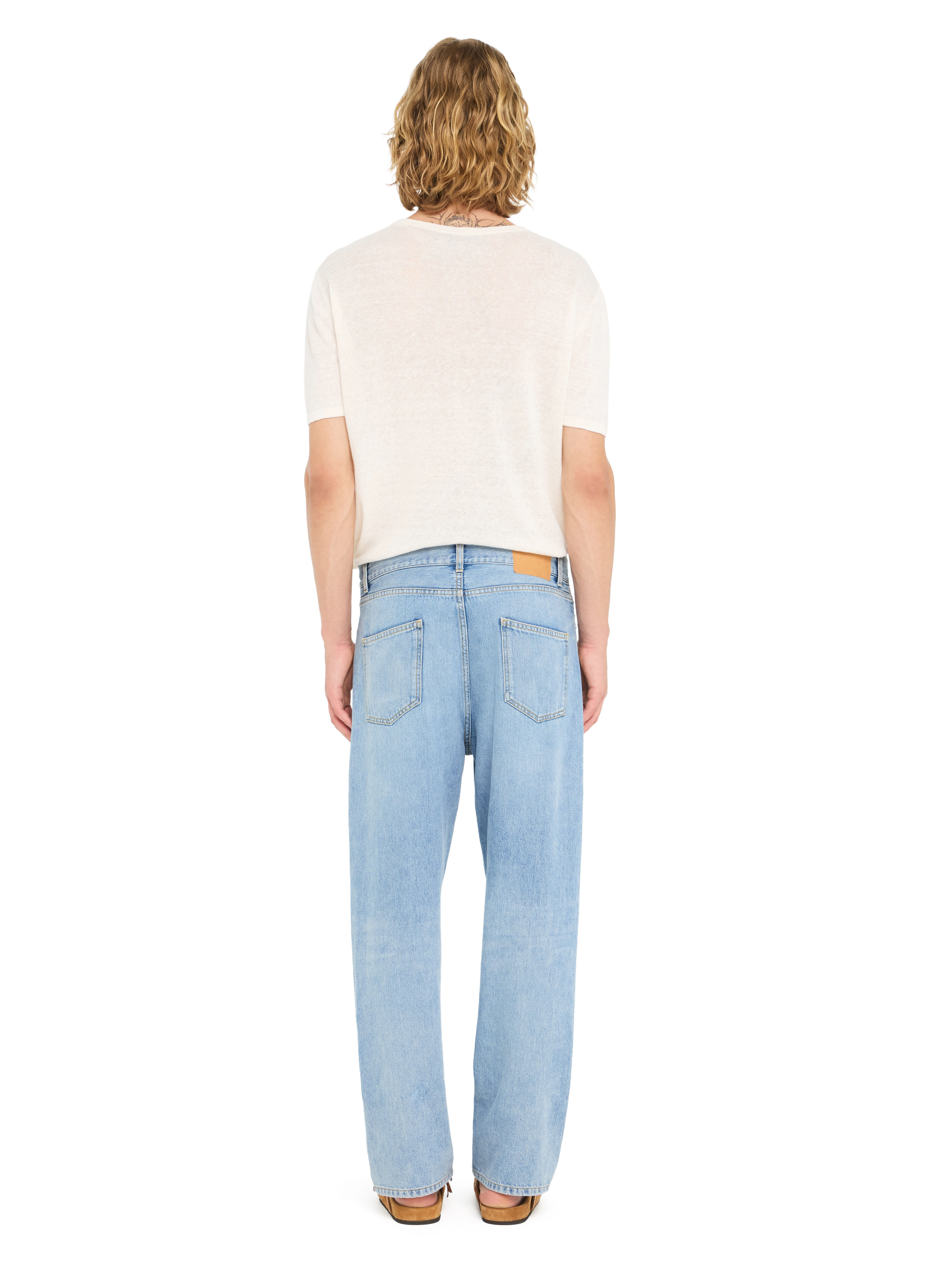 Alanui Light Wash Denim Pants Light Wash Blue Denim LMYA011R26DEN001 Alanui Light Wash Denim Pants Light Wash Blue Denim LMYA011R26DEN001