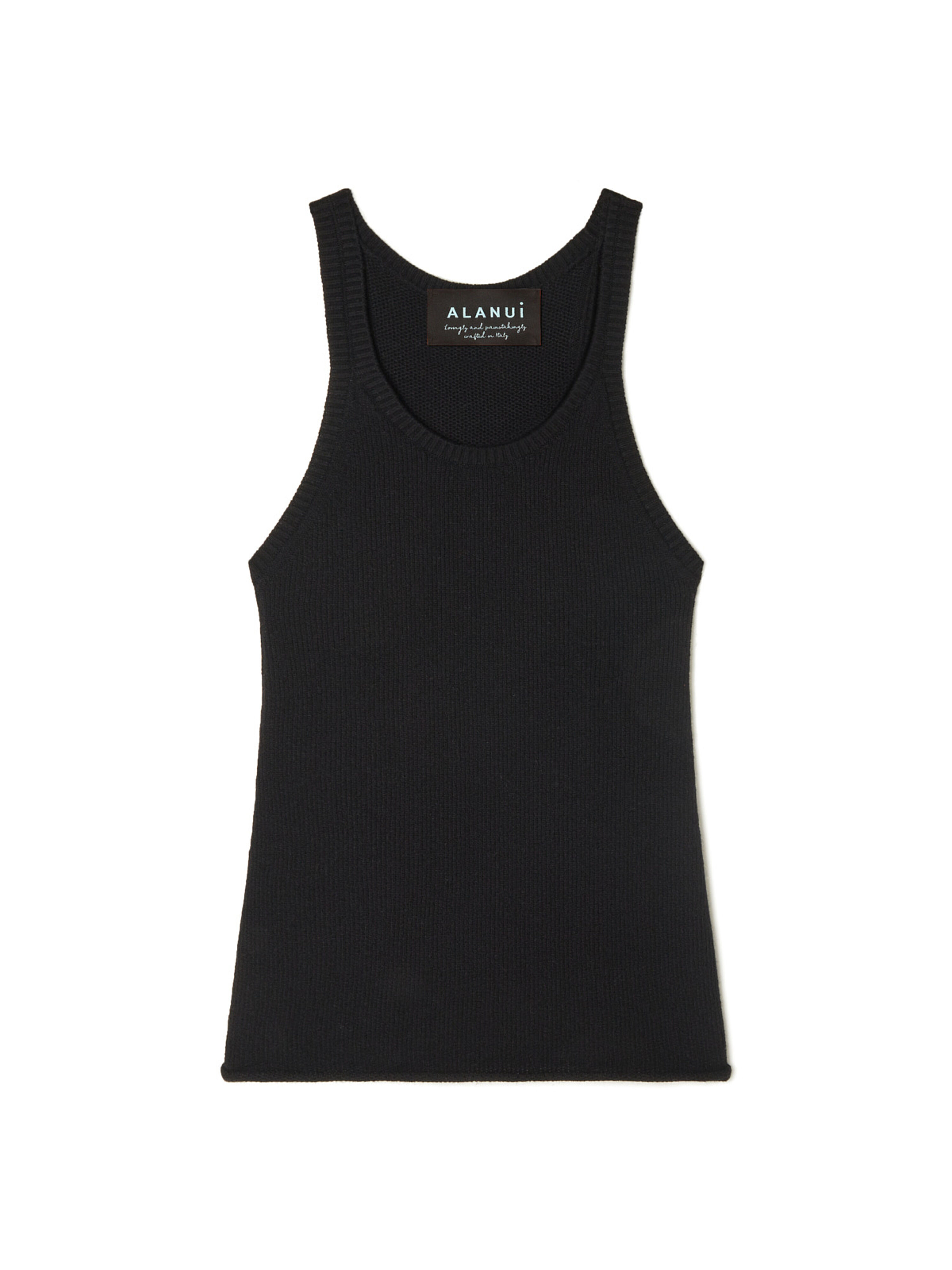 Alanui Alanui Finest Tank Top Black LWHT005R26KNI001 Alanui Alanui Finest Tank Top Black LWHT005R26KNI001