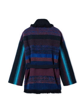 Alanui Giorgio Armani for Alanui Cardigan Blue-Purple