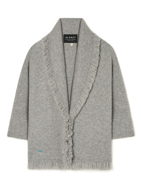 Alanui Alanui Finest Cardigan Coco Grey LWHB064E25KNI00E