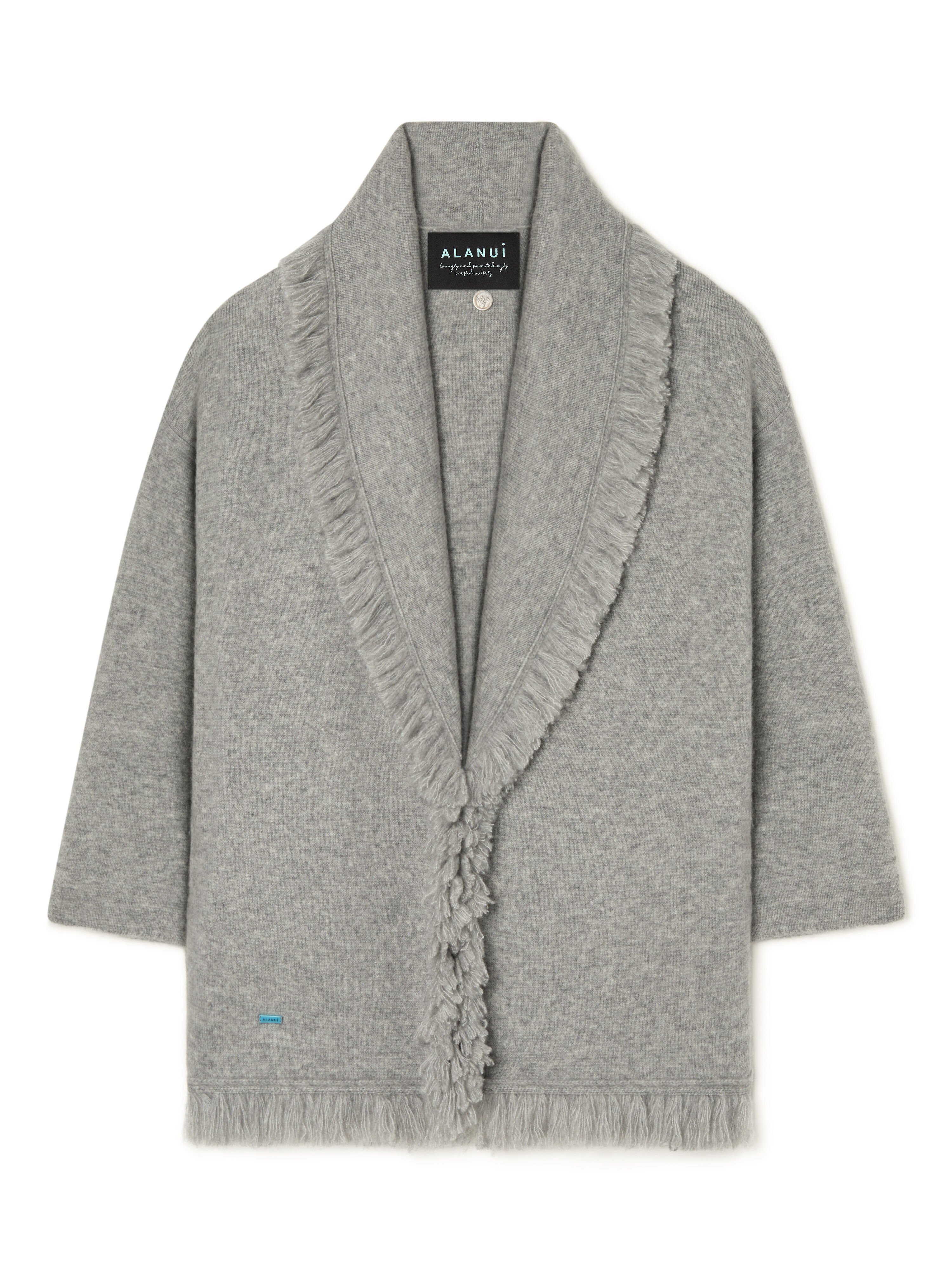 Alanui Alanui Finest Cardigan Coco Grey LWHB064E25KNI00E