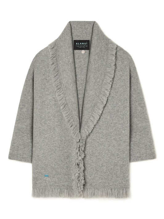 Alanui Alanui Finest Cardigan Coco Grey LWHB064E25KNI00E Alanui Alanui Finest Cardigan Coco Grey LWHB064E25KNI00E