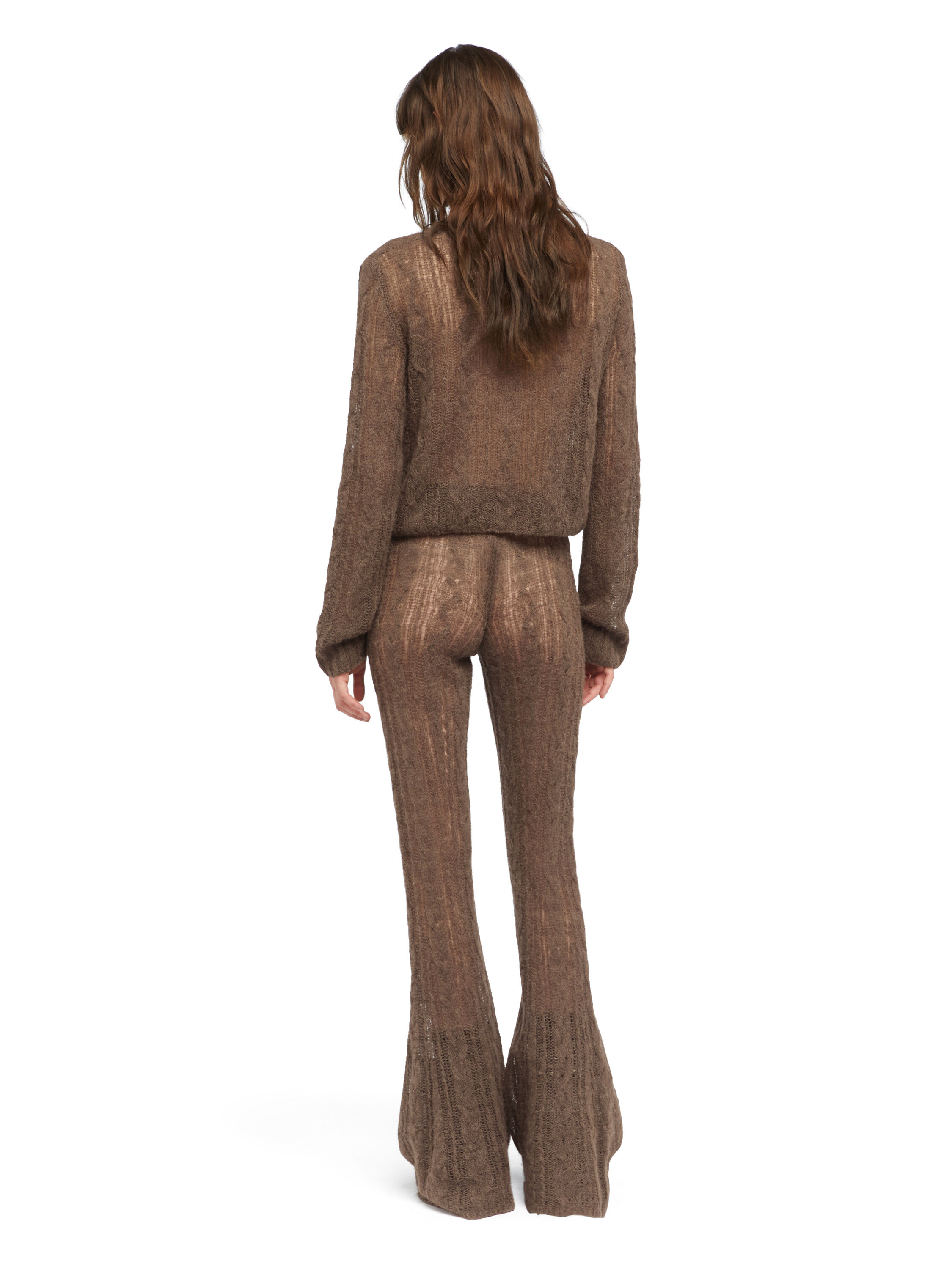 Alanui Desert Drift V Neck Dark Dust LWHD001E25KNI001