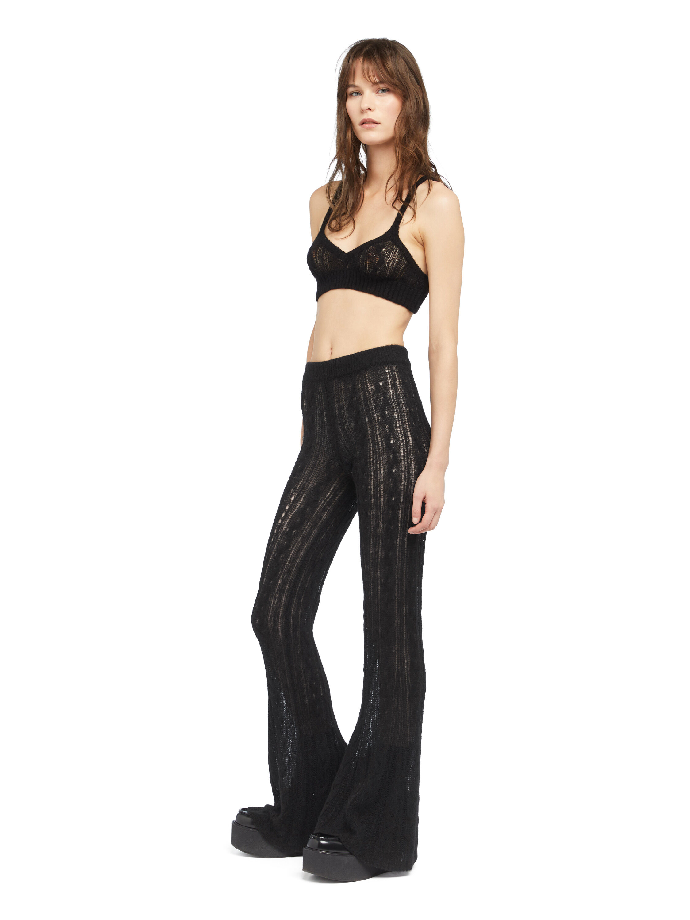 Alanui Desert Drift Pants Black LWHG017E25KNI001
