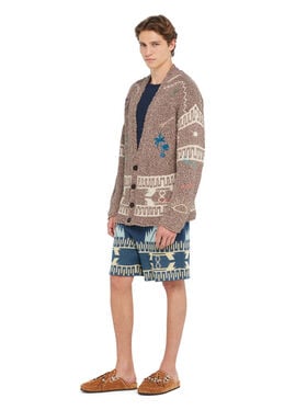 Alanui Written By The Ocean Cardigan Cocoa Delight-Multicolor