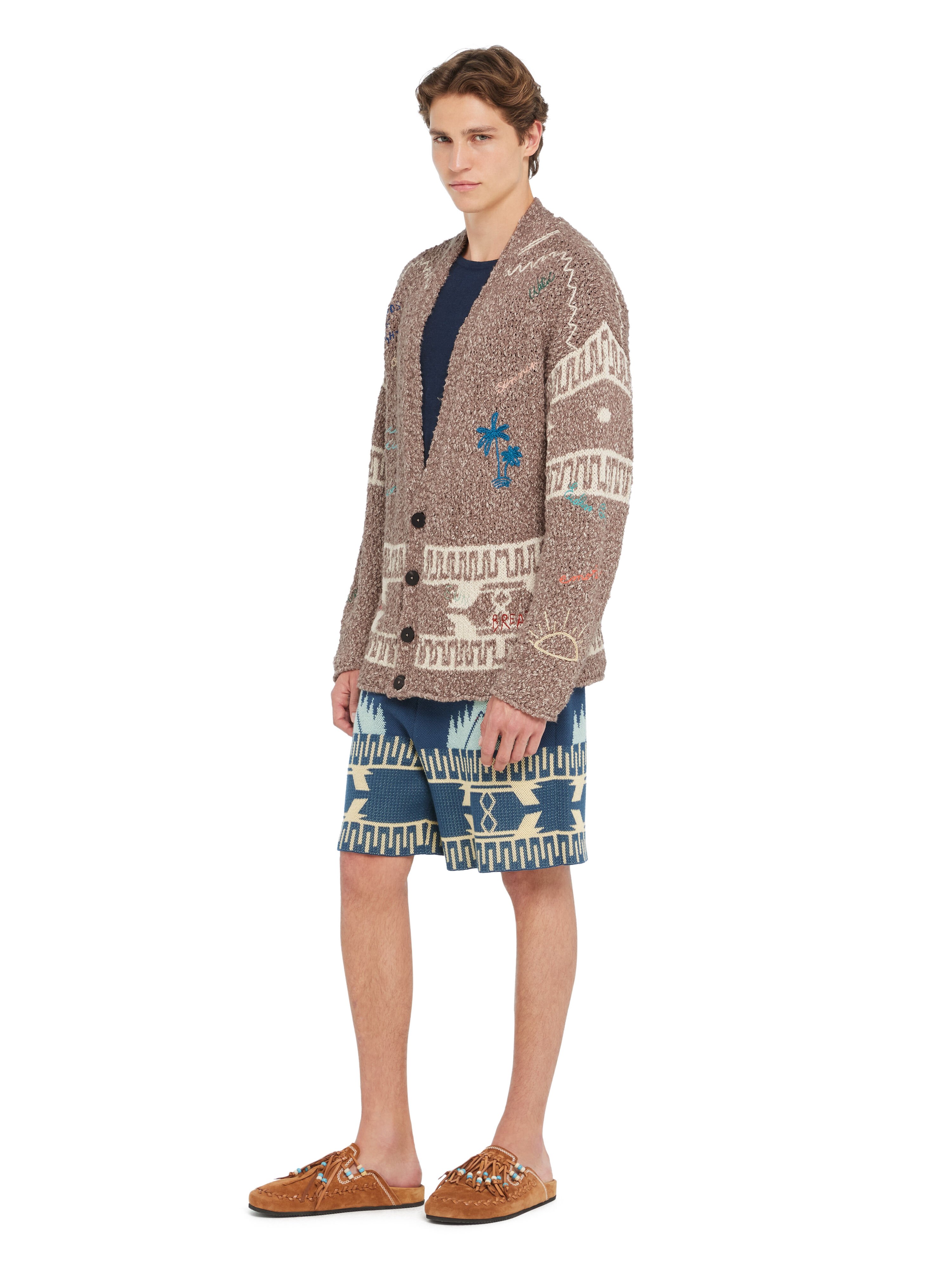 Alanui Written By The Ocean Cardigan Cocoa Delight-Multicolor LMHB027R26KNI004 Alanui Written By The Ocean Cardigan Cocoa Delight-Multicolor LMHB027R26KNI004