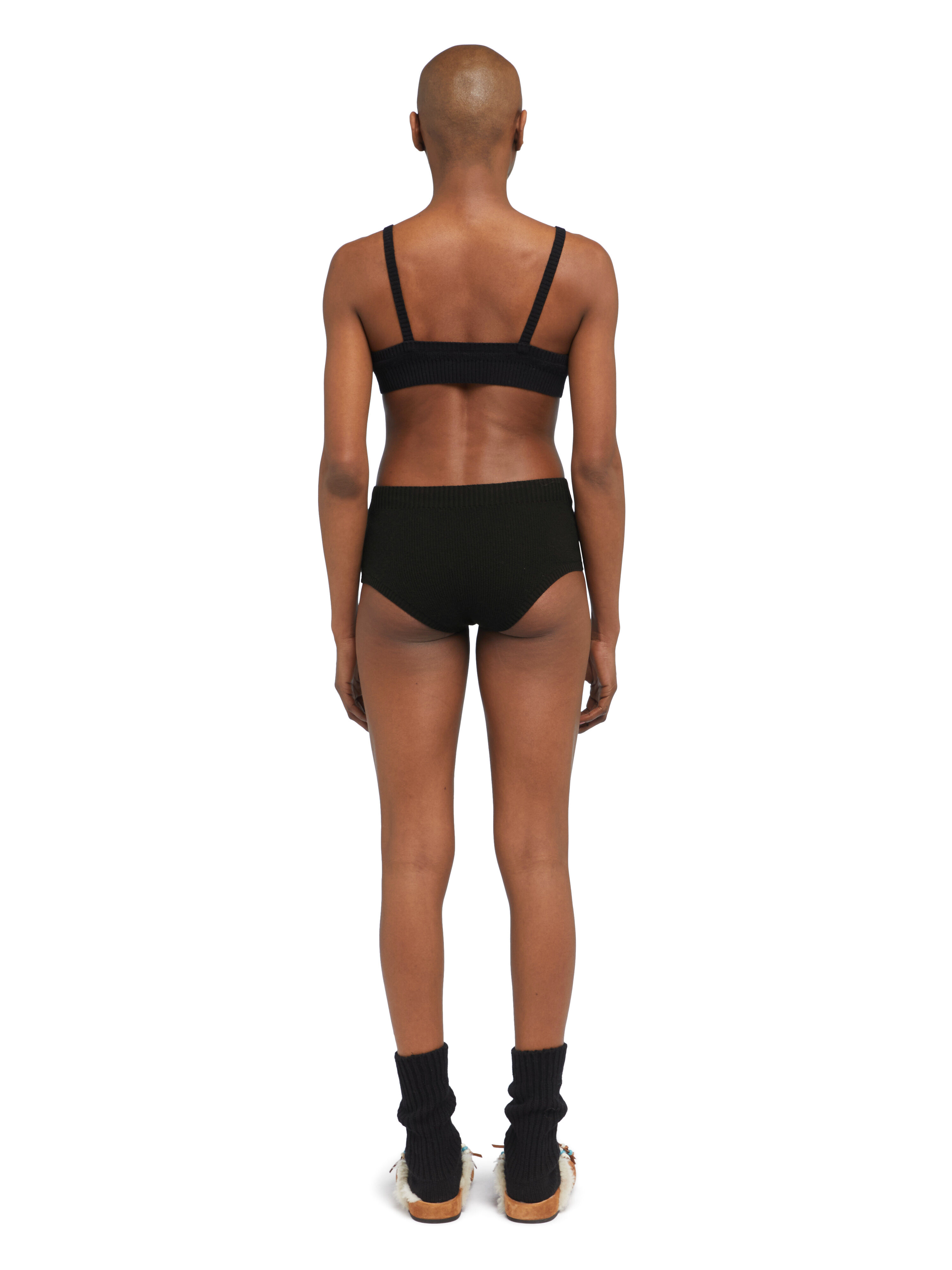 Alanui Cashmere Culotte Black LWHM020E25KNI001