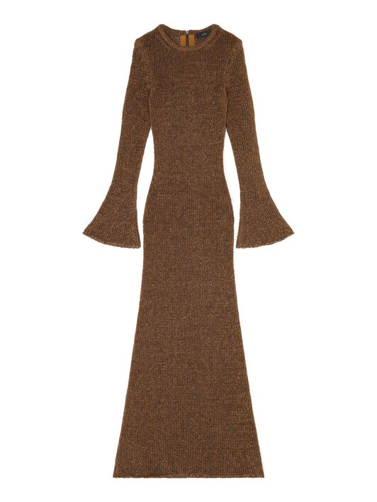 Alanui Shady Beach Dress Pecan LWHI05FR25KNI001