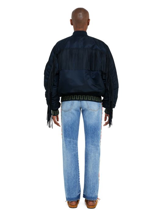 Alanui Alanui X Alpha Industries Bomber Replica Blue LWEH001R25FAB001