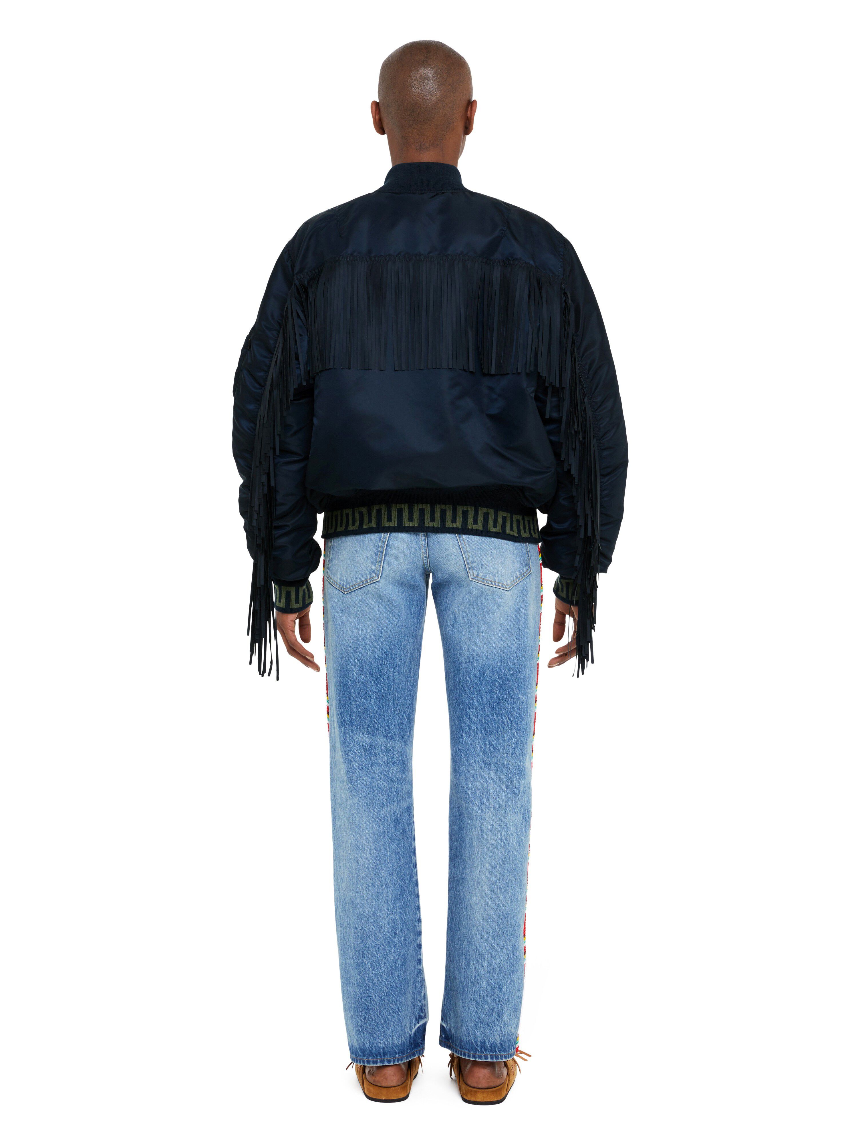 Alanui Alanui X Alpha Industries Bomber Replica Blue LWEH001R25FAB001
