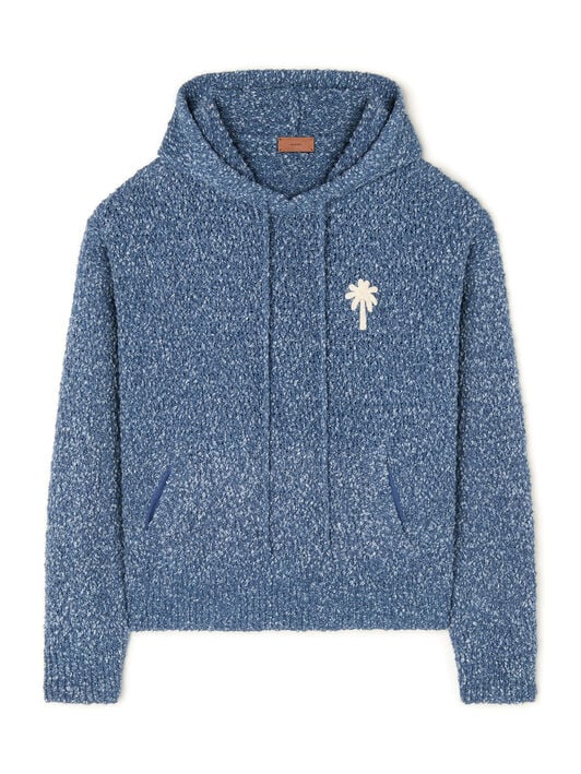 Alanui Written By The Ocean Hoodie Denim Blue LMHU003R26KNI001