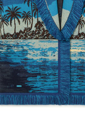 Alanui Lost In The Blue Cardigan Deep Blue-Multicolor
