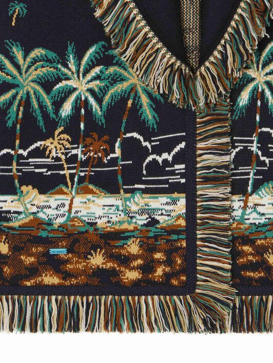 Alanui The Tale Of A Hawaiian Cardigan Midnight Blue-Multicolor LWHB064E24KNI00B