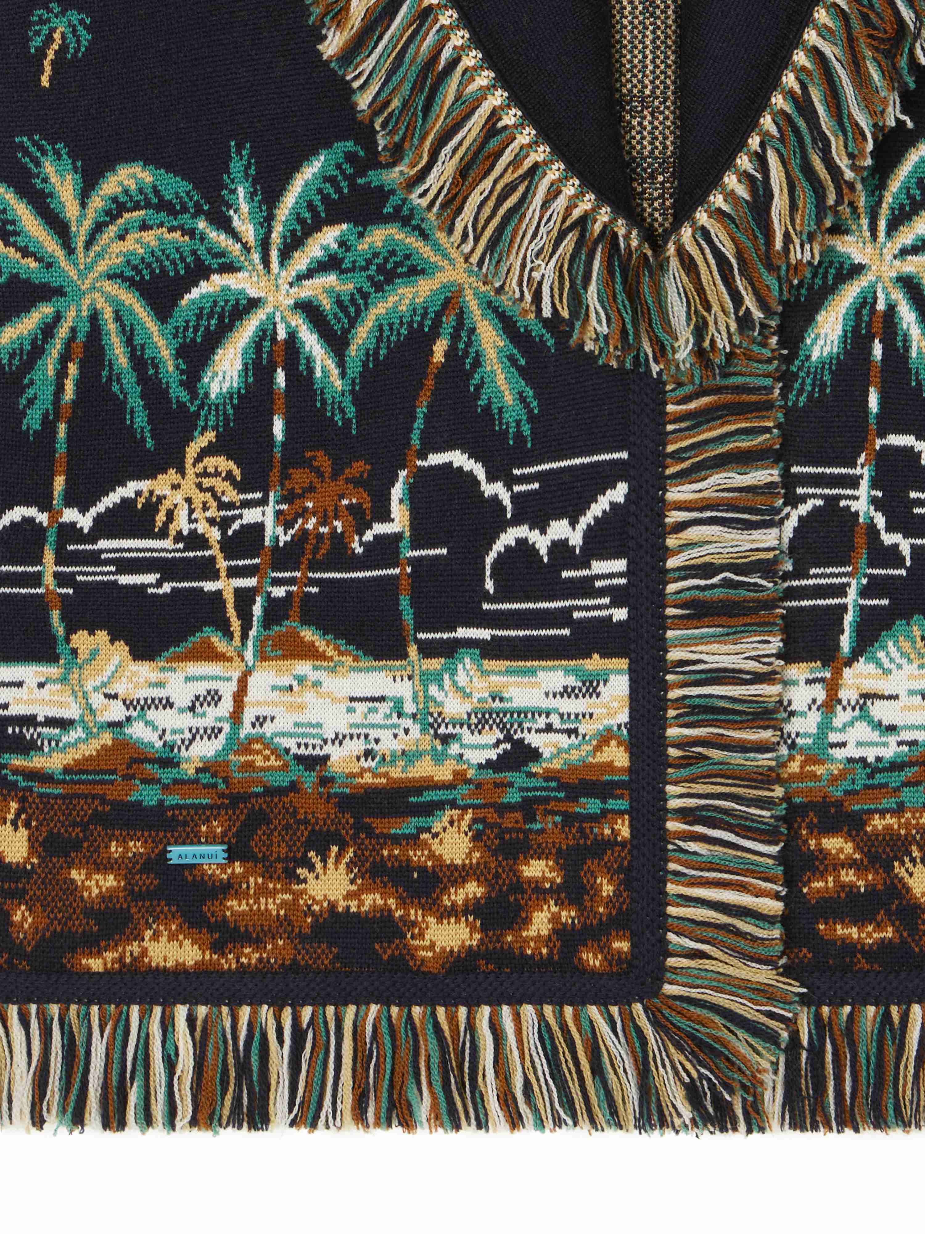 Alanui The Tale Of A Hawaiian Cardigan Midnight Blue-Multicolor LWHB064E24KNI00B